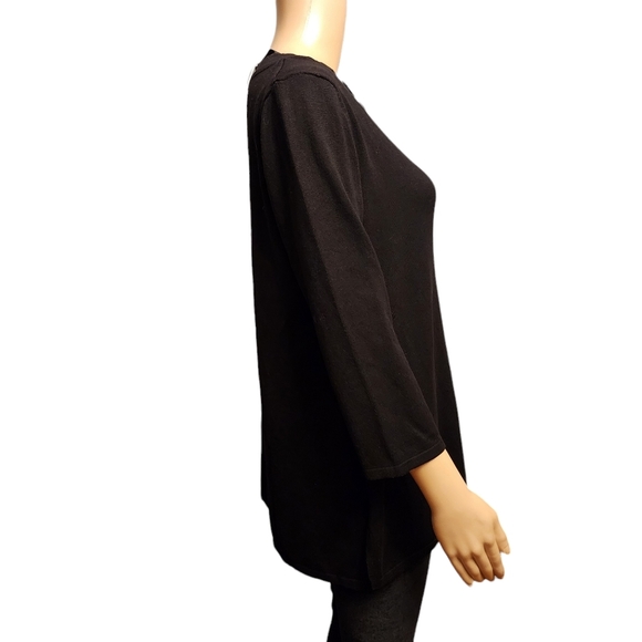 Cable & Gauge Black Sweater - Picture 4 of 11